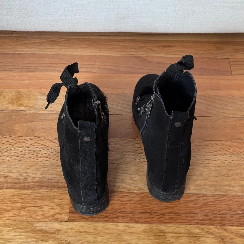 J/Slides NYC leather and faux fur boots Size 8.5‎ M - Picture 4 of 6
